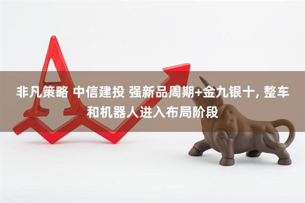 非凡策略 中信建投 强新品周期+金九银十, 整车和机器人进入布局阶段